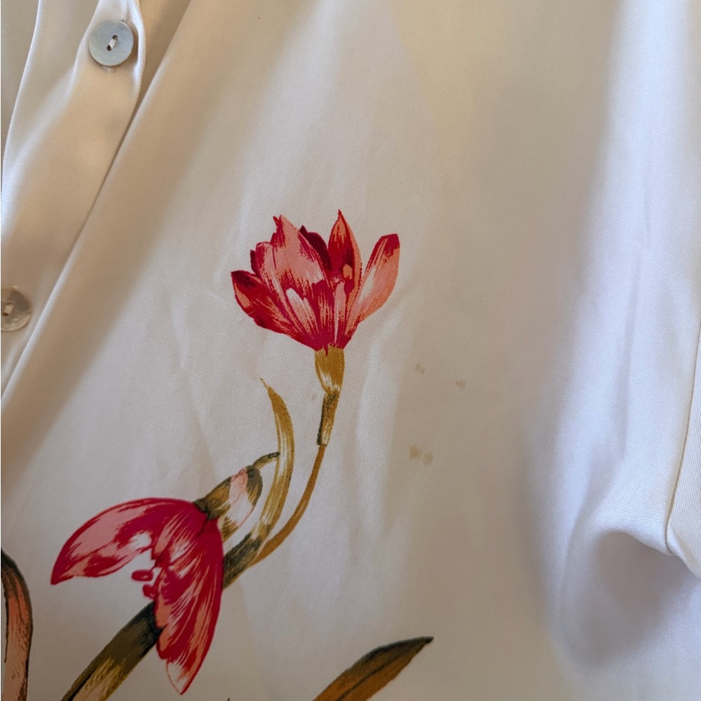Zara Cream Collared Shirt - Picture 4 of 5
